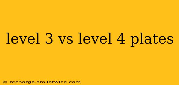 level 3 vs level 4 plates