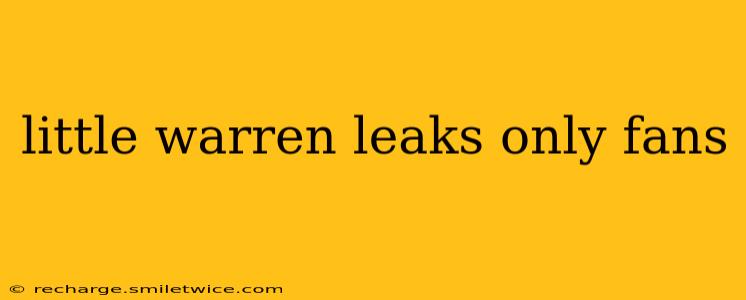 little warren leaks only fans