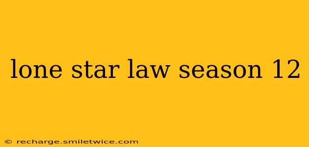 lone star law season 12