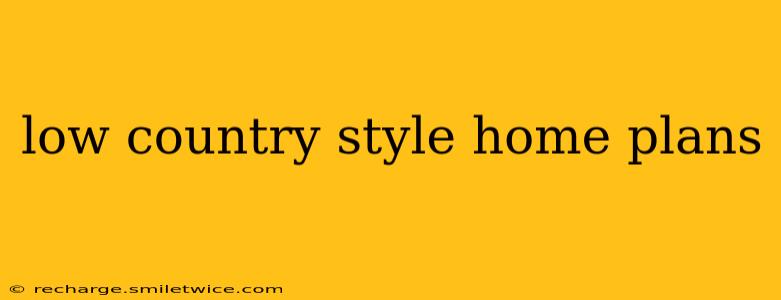 low country style home plans