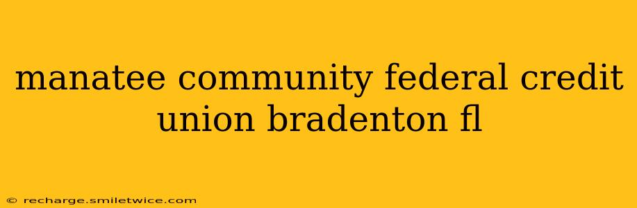 manatee community federal credit union bradenton fl