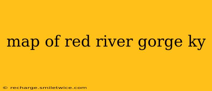map of red river gorge ky