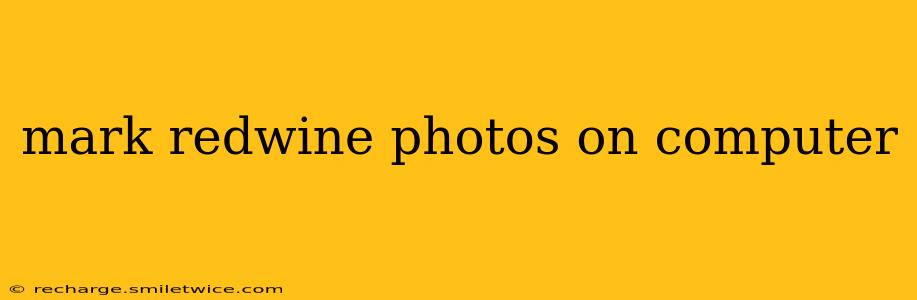 mark redwine photos on computer