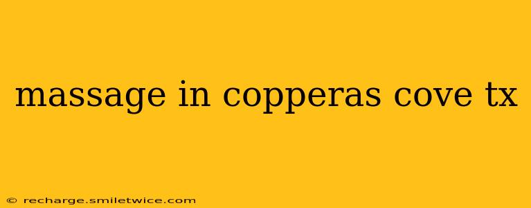 massage in copperas cove tx