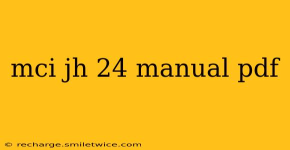 mci jh 24 manual pdf