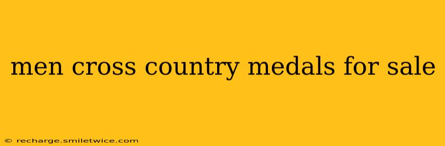 men cross country medals for sale