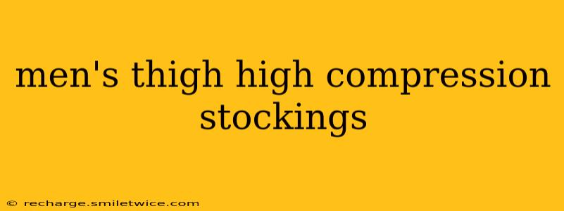 men's thigh high compression stockings