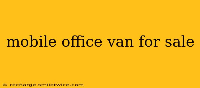 mobile office van for sale