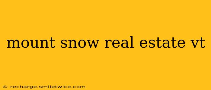 mount snow real estate vt
