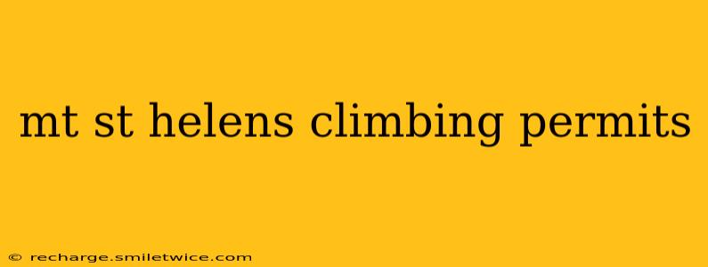 mt st helens climbing permits