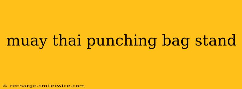 muay thai punching bag stand