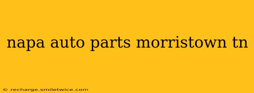 napa auto parts morristown tn