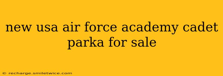 new usa air force academy cadet parka for sale