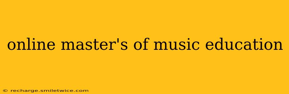 online master's of music education