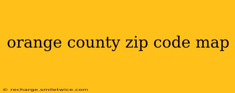 orange county zip code map