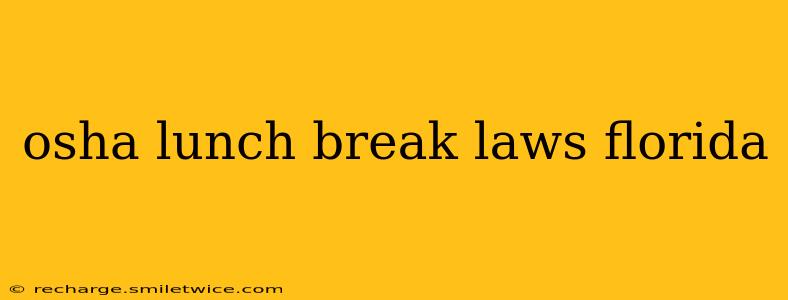 osha lunch break laws florida