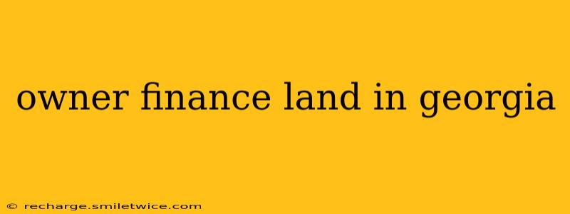 owner finance land in georgia