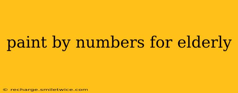 paint by numbers for elderly
