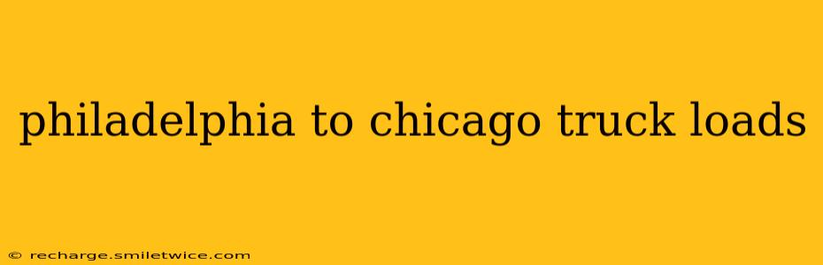 philadelphia to chicago truck loads