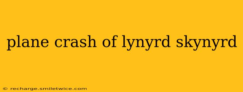 plane crash of lynyrd skynyrd