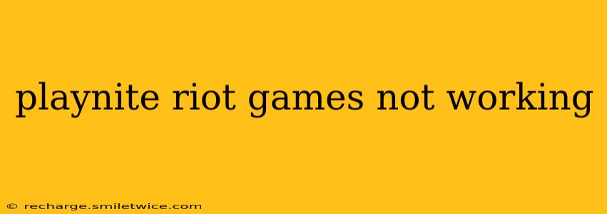 playnite riot games not working