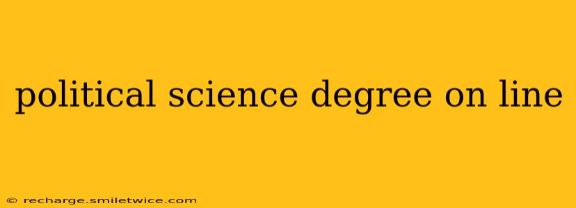 political science degree on line
