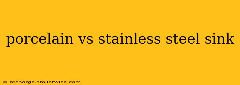 porcelain vs stainless steel sink