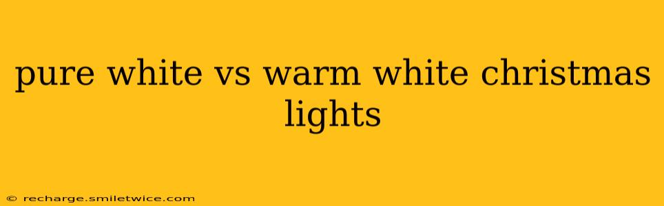 pure white vs warm white christmas lights