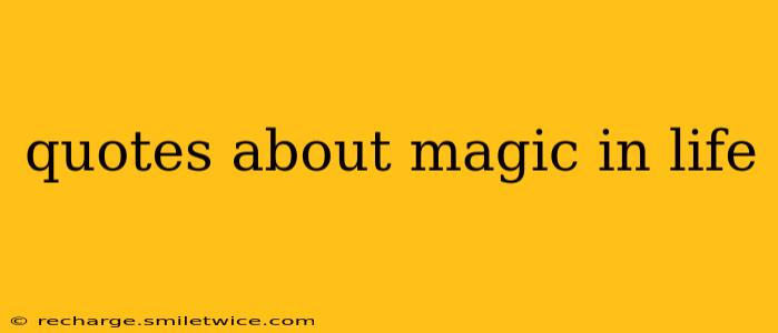 quotes about magic in life
