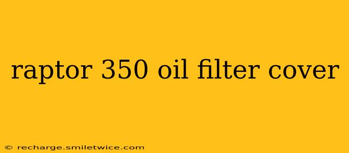 raptor 350 oil filter cover
