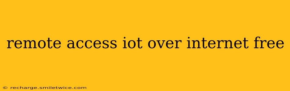 remote access iot over internet free