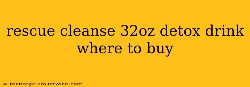 rescue cleanse 32oz detox drink where to buy