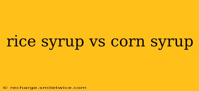 rice syrup vs corn syrup