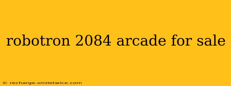 robotron 2084 arcade for sale