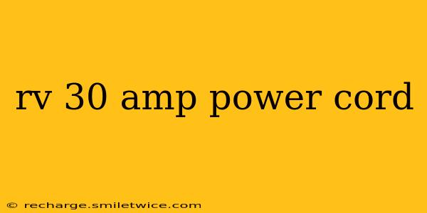 rv 30 amp power cord