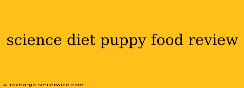 science diet puppy food review
