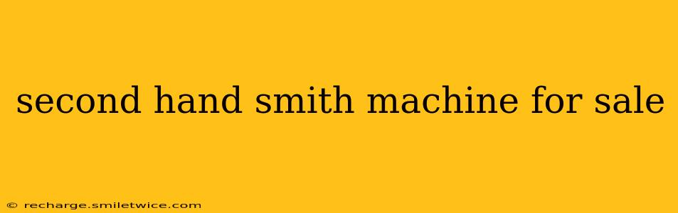 second hand smith machine for sale