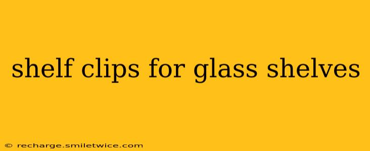 shelf clips for glass shelves