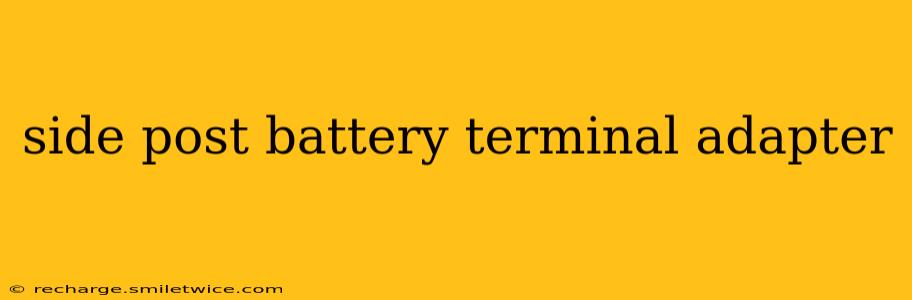 side post battery terminal adapter