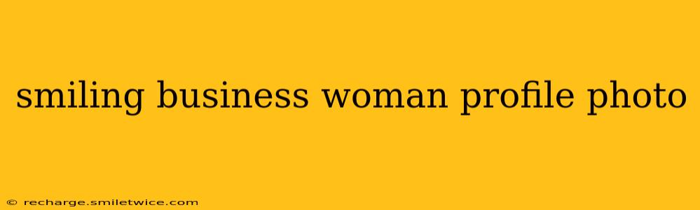 smiling business woman profile photo