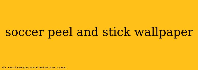 soccer peel and stick wallpaper