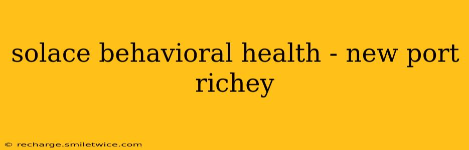 solace behavioral health - new port richey
