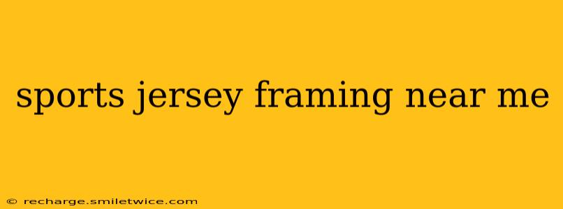 sports jersey framing near me