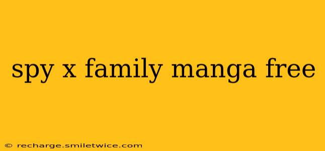 spy x family manga free