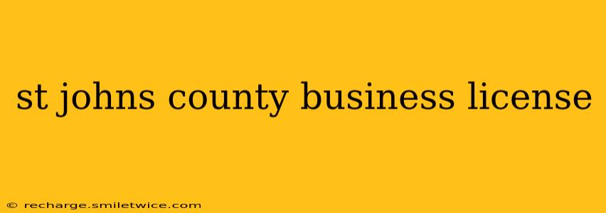 st johns county business license