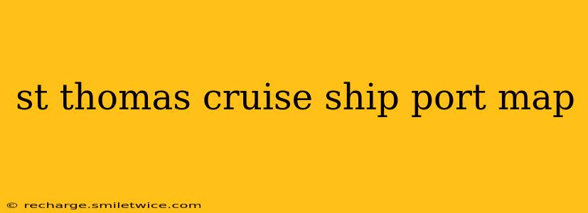 st thomas cruise ship port map