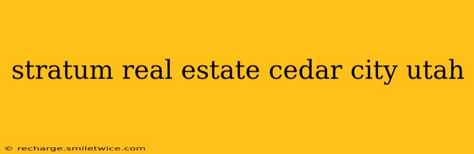 stratum real estate cedar city utah