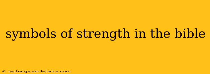 symbols of strength in the bible