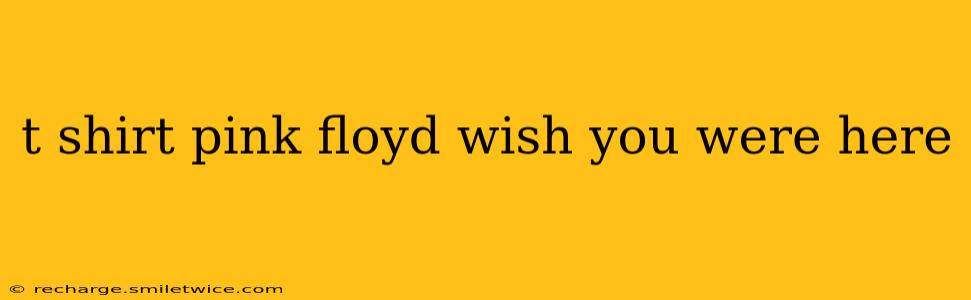 t shirt pink floyd wish you were here