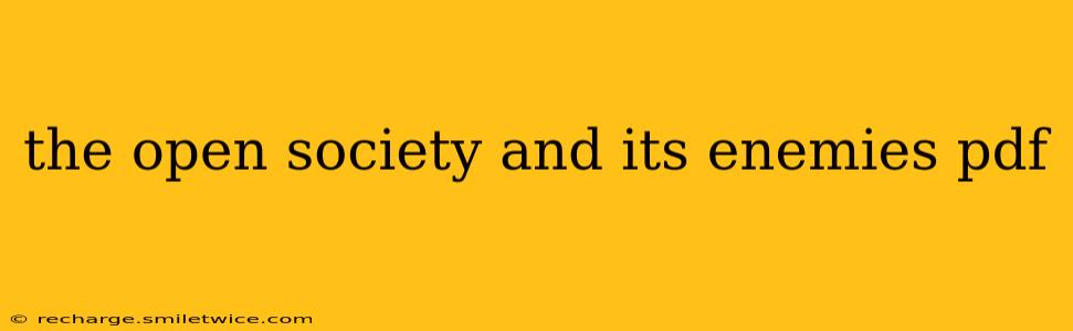 the open society and its enemies pdf